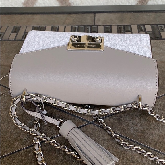Michael Kors Rose Bright White SM Crossbody - Picture 10 of 16